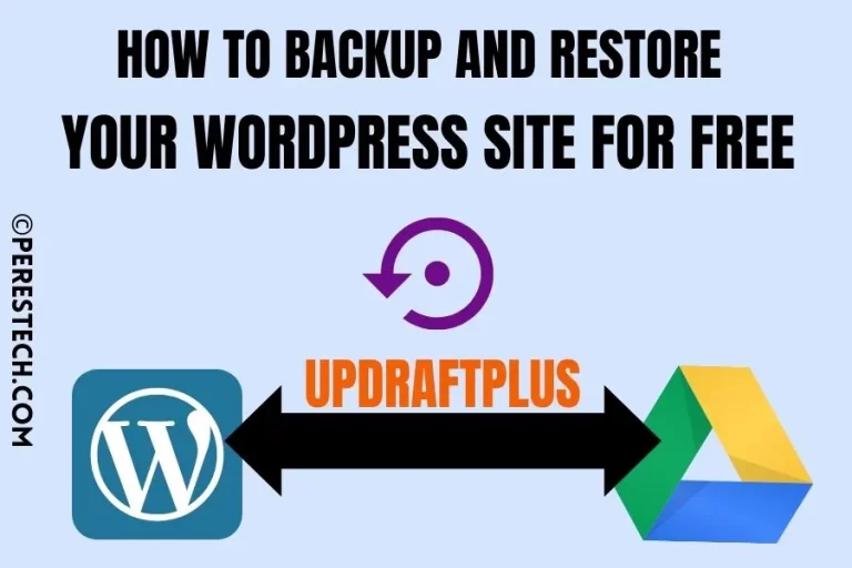 How To Backup & Restore WordPress site For Free Using Updraftplus